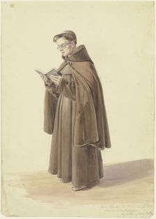 Padre Salvator del Ordine dei Frati Minori della Reforma, (1824?). Creator: Unknown