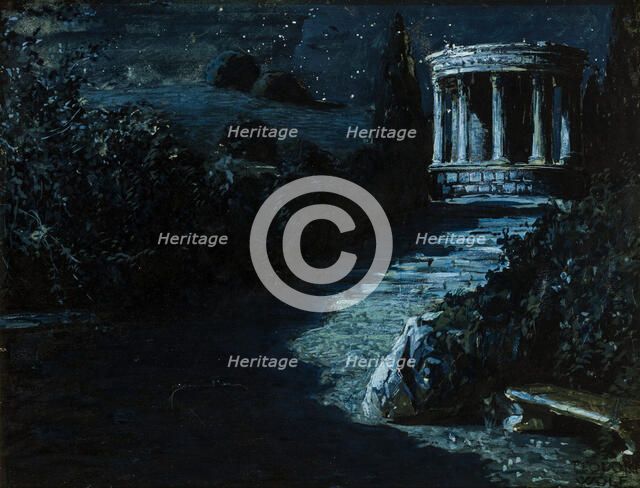 Paesaggio Notturno (Night Landscape), 1908. Creator: Wolf Ferrari, Teodoro (1878-1945).