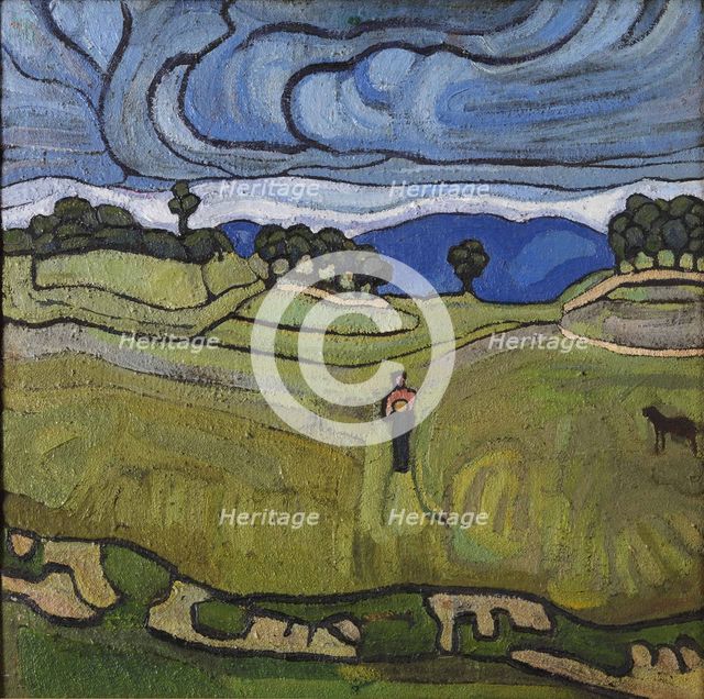 Paesaggio animato, 1915-1916.