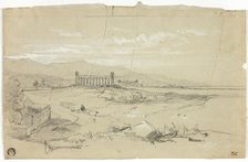 Paestum, c.1840. Creator: William Leighton Leitch