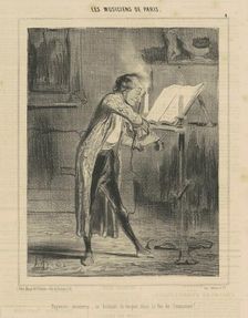 Paganini moderne ..., 19th century. Creator: Honore Daumier