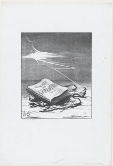 Page d'histoire, 1870. Creator: Honore Daumier