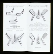 Page from a golf equipment catalogue, c1920-c1960. Creator: Unknown