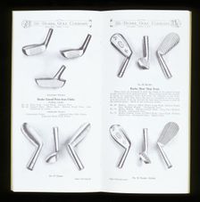 Page from a golf equipment catalogue, c1920-c1960. Creator: Unknown