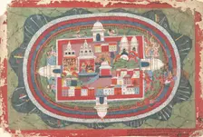 Page from a Dispersed Bhagavata Purana Manuscript (Life of Krishna), ca. 1775. Creator: Unknown