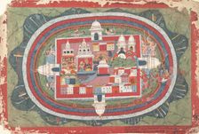 Page from a Dispersed Bhagavata Purana Manuscript (Life of Krishna), ca. 1775. Creator: Unknown