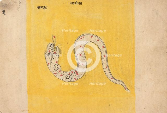Page from a Dispersed Book of Dreams, mid-late 19th century. Creator: Unknown.
