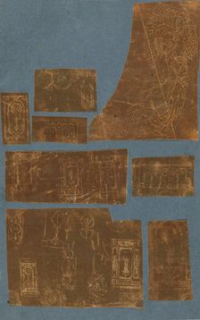 Page from a Scrapbook containing Drawings and Several Prints of Architecture, Int..., ca. 1800-1850. Creators: Workshop of Charles Percier, Workshop of Pierre François Léonard Fontaine