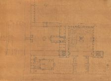 Page from a Scrapbook containing Drawings and Several Prints of Architecture, Int..., ca. 1800-1850. Creators: Workshop of Charles Percier, Workshop of Pierre François Léonard Fontaine