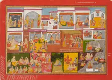 Page from a series of the Bhagavata Purana, c1780