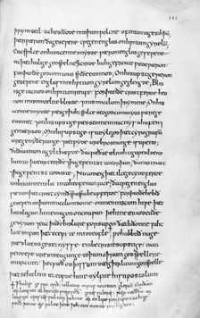 Page from Aelfric's first book of homilies, 990. Creator: Unknown