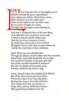 Page from Edmund Spenser's Four Hymns on Earthly and Heavenly Love and Beauty, 1912, (1914). Artist: W. F. Northend