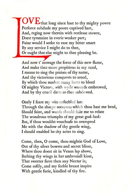 Page from Edmund Spenser's Four Hymns on Earthly and Heavenly Love and Beauty, 1912, (1914). Artist: W. F. Northend.