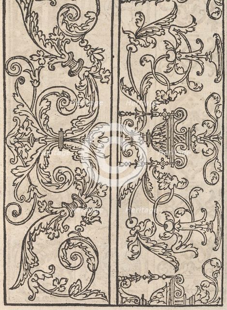 Page from Ein new kunstlich Modelbuch...(Page 17v), 1544., 1544. Creator: Peter Quentel.
