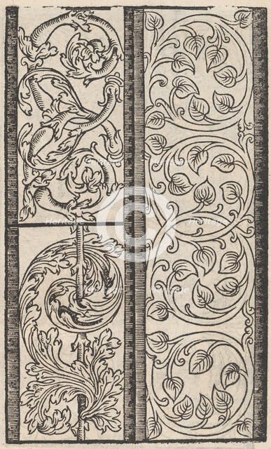 Page from Ein new kunstlich Modelbuch...(Page 14r), 1544., 1544. Creator: Peter Quentel.