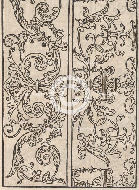 Page from Ein new kunstlich Modelbuch...(Page 17v), 1544., 1544. Creator: Peter Quentel.