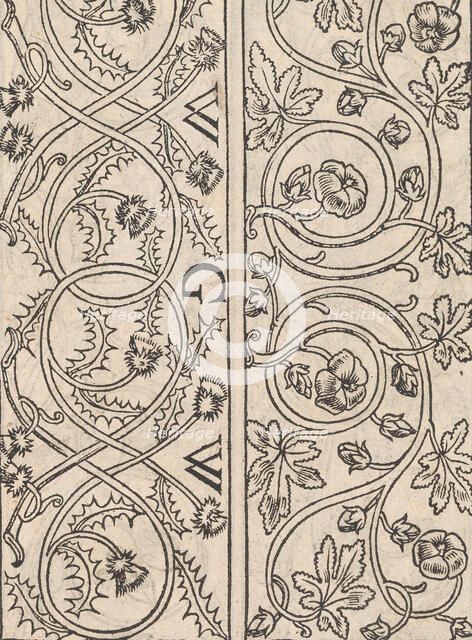 Page from Ein new kunstlich Modelbuch...(Page 17r), 1544., 1544. Creator: Peter Quentel.