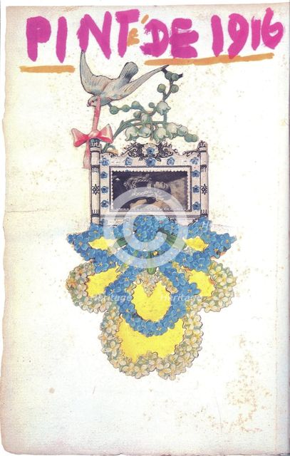 Page from Frida Kahlo's diary. Creator: Kahlo, Frida (1907-1954).