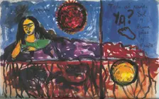 Page from Frida Kahlo's diary. Creator: Kahlo, Frida (1907-1954)
