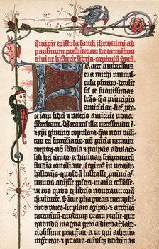 Page from Gutenberg's Bible, c1455. Artist: Johannes Gutenberg