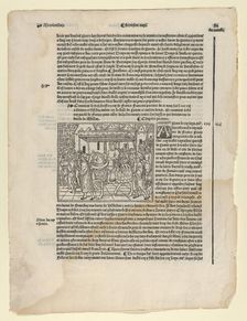 Page from La Mer de Histoires 1536., 1536. Creator: Anon