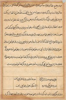 Page from Tales of a Parrot (Tuti-nama): text page, c. 1560. Creator: Unknown