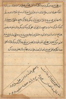 Page from Tales of a Parrot (Tuti-nama): text page, c. 1560. Creator: Unknown