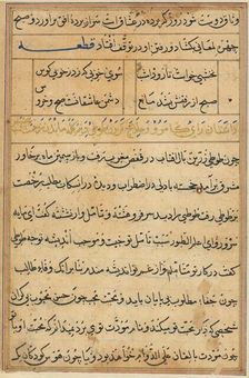 Page from Tales of a Parrot (Tuti-nama): text page, c. 1560. Creator: Unknown