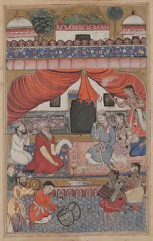 Page from Tales of a Parrot (Tuti-nama): Thirty-third night: Preparation for the marriage..., c. 156 Creator: Unknown