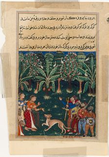 Page from Tales of a Parrot (Tuti-nama): Twelfth night: The merchant’s daughter..., c. 1560. Creator: Unknown