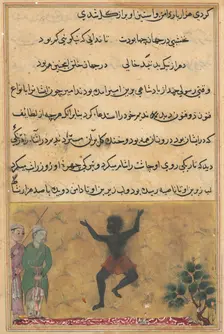 Page from Tales of a Parrot (Tuti-nama): Twenty-second night: The court jester…, c. 1560. Creator: Unknown