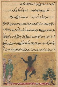 Page from Tales of a Parrot (Tuti-nama): Twenty-second night: The court jester…, c. 1560. Creator: Unknown