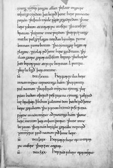 Page from the Anglo-Saxon Chronicle, 11th century. Creator: Unknown