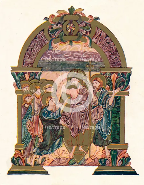 'Page from the Benedictional of St. Ethelwold', c970, (1902). Artist: Unknown.