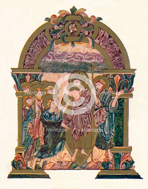 'Page from the Benedictional of St. Ethelwold', c970, (1902). Artist: Unknown.