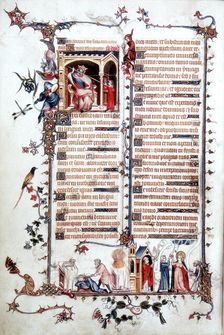 Page from the Belleville Breviary 1323-1326. Artist: Jean Pucelle