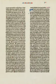 Page from the Biblia Latina, 1454-5. Creator: Peter Schöffer