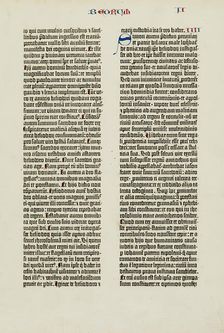 Page from the Biblia Latina, 1454-5. Creator: Peter Schöffer