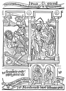 Page from the Biblia Pauperum, 15th century, (1870)