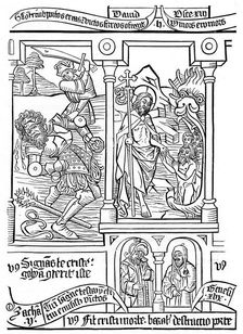 Page from the Biblia Pauperum, 15th century, (1870)