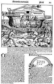 Page from the book The Nuremberg Chronicle, by Hartmann Schedel, 1493. Artist: Michael Wolgemut