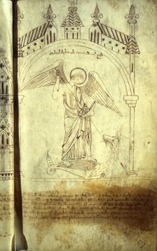 Page from the Black Book of the Exchequer, 13th century. Creator: Unknown