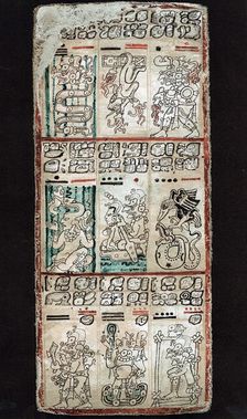 Page from the Dresden Codex, Maya manuscript