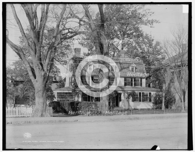 Page house, Danvers, Mass., c1902. Creator: Unknown.