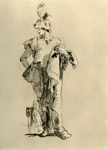 Page mid 18th century, (1928). Artist: Giovanni Battista Tiepolo