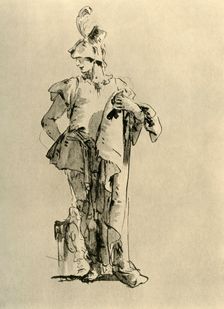 Page mid 18th century, (1928). Artist: Giovanni Battista Tiepolo
