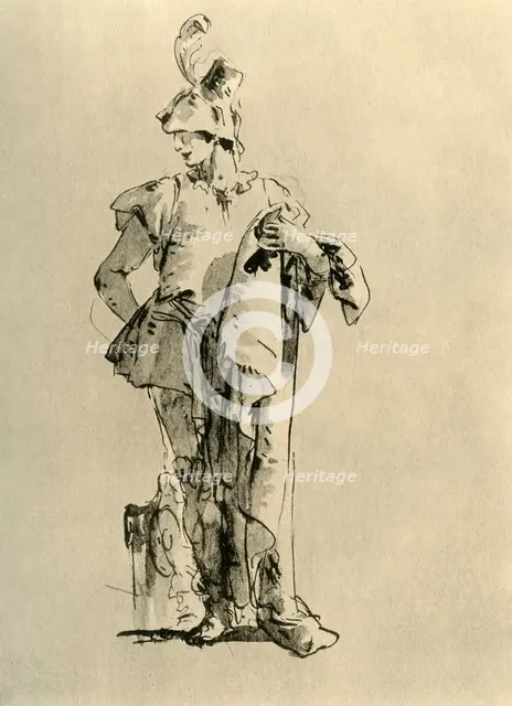 'Page', mid 18th century, (1928). Artist: Giovanni Battista Tiepolo.