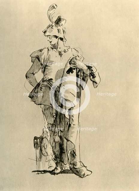 'Page', mid 18th century, (1928). Artist: Giovanni Battista Tiepolo.