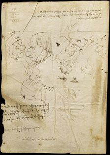 Page of the Codex Trivulzianus, Last quarter of 15th cen.. Creator: Leonardo da Vinci (1452-1519)