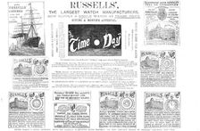 Page of advertisements, 1883. Creator: Unknown